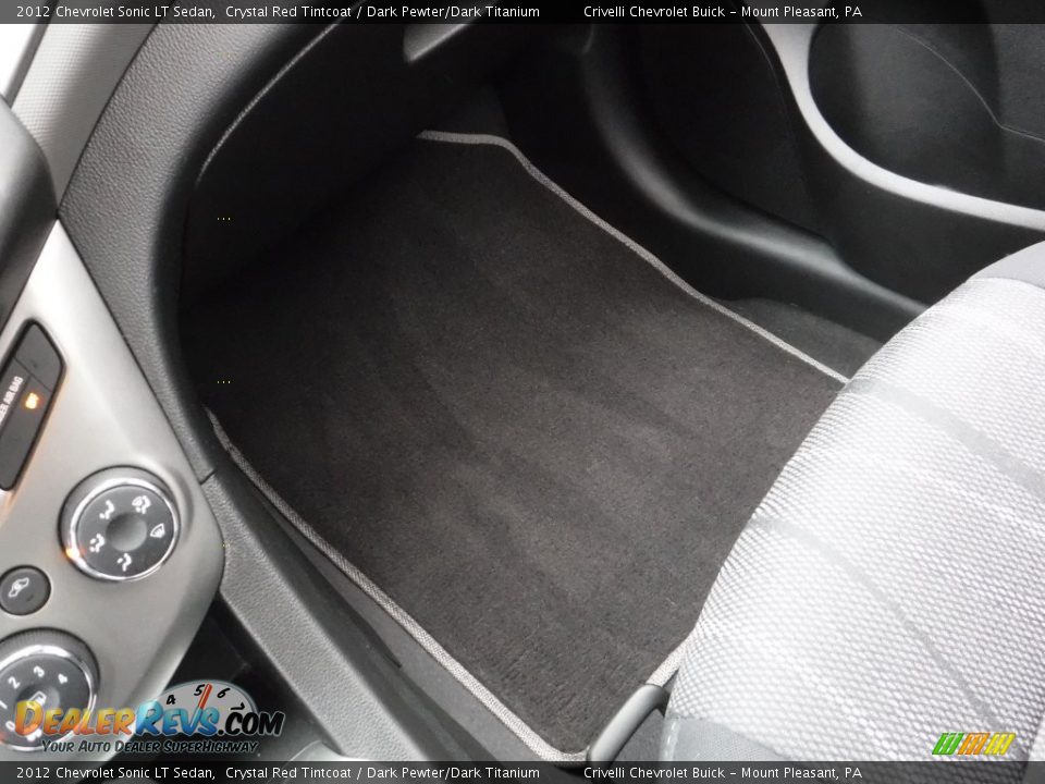 2012 Chevrolet Sonic LT Sedan Crystal Red Tintcoat / Dark Pewter/Dark Titanium Photo #16