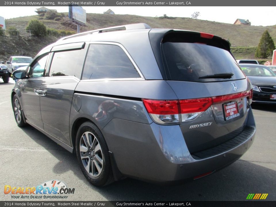 2014 Honda Odyssey Touring Modern Steel Metallic / Gray Photo #5