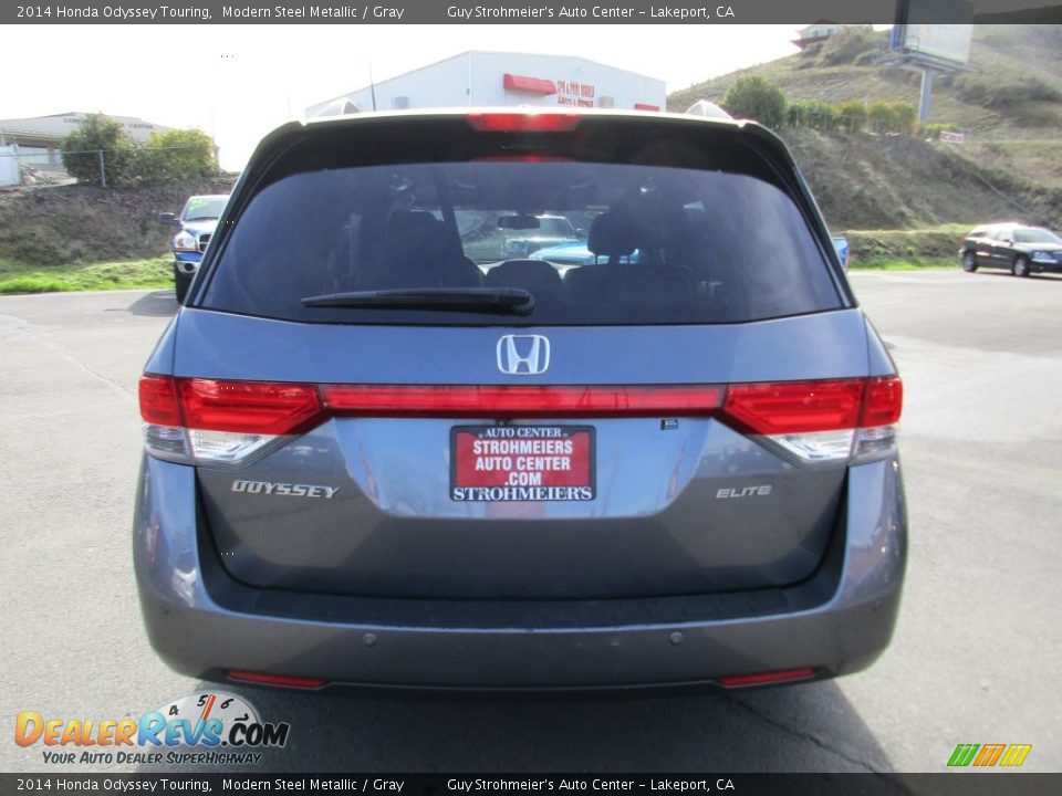 2014 Honda Odyssey Touring Modern Steel Metallic / Gray Photo #6