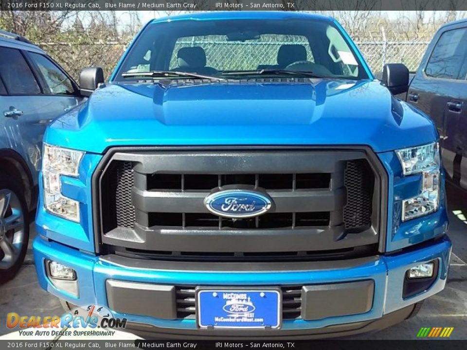 2016 Ford F150 XL Regular Cab Blue Flame / Medium Earth Gray Photo #6