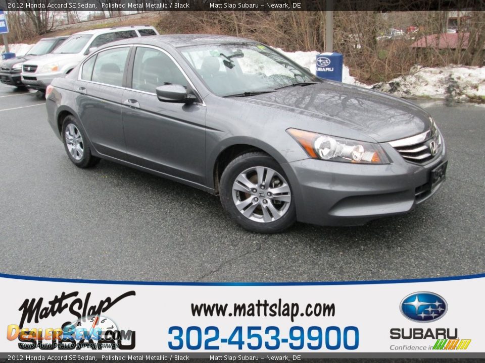2012 Honda Accord SE Sedan Polished Metal Metallic / Black Photo #1