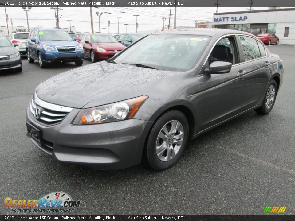 2012 Honda Accord SE Sedan Polished Metal Metallic / Black Photo #2