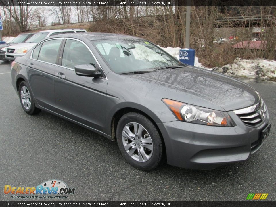 2012 Honda Accord SE Sedan Polished Metal Metallic / Black Photo #4