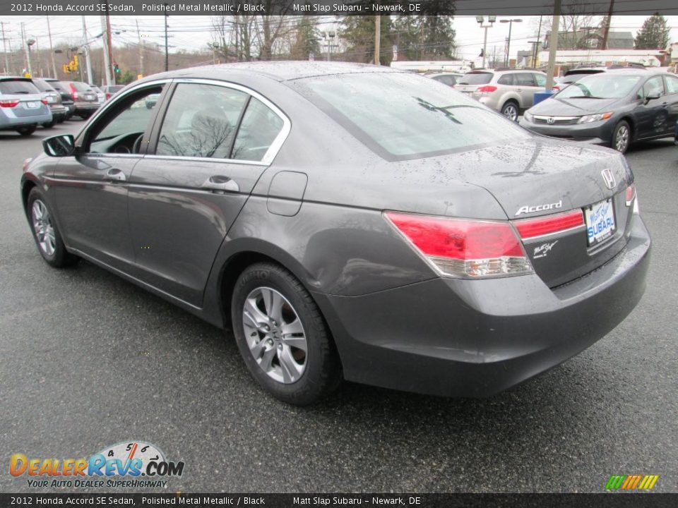 2012 Honda Accord SE Sedan Polished Metal Metallic / Black Photo #8