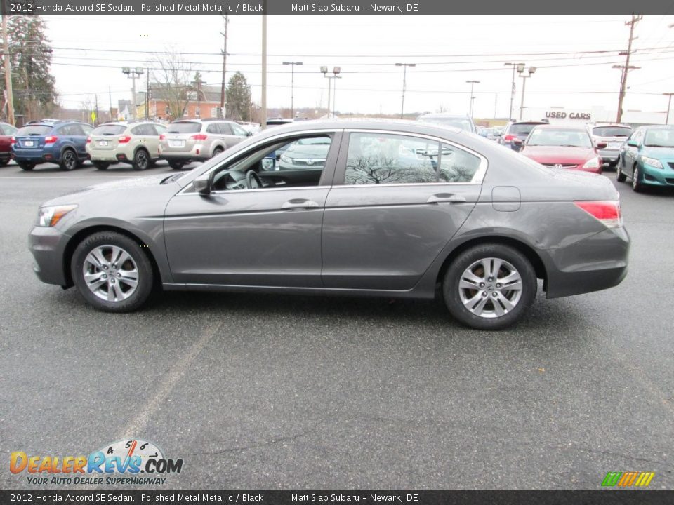 2012 Honda Accord SE Sedan Polished Metal Metallic / Black Photo #9