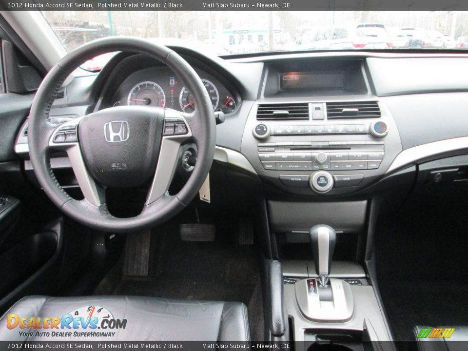 2012 Honda Accord SE Sedan Polished Metal Metallic / Black Photo #10