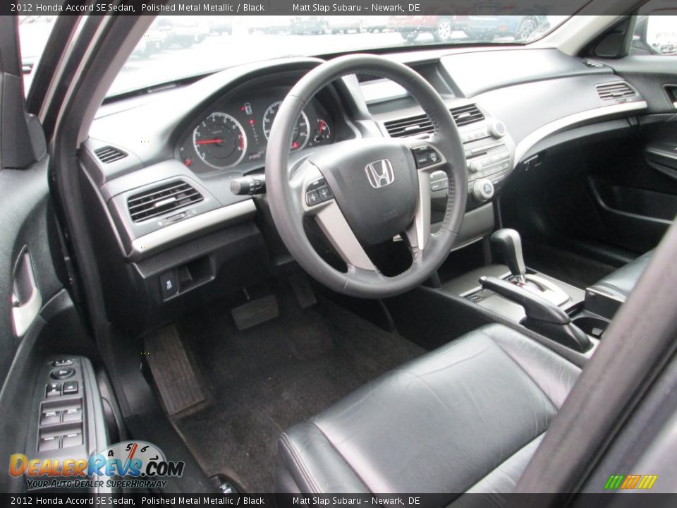 2012 Honda Accord SE Sedan Polished Metal Metallic / Black Photo #11