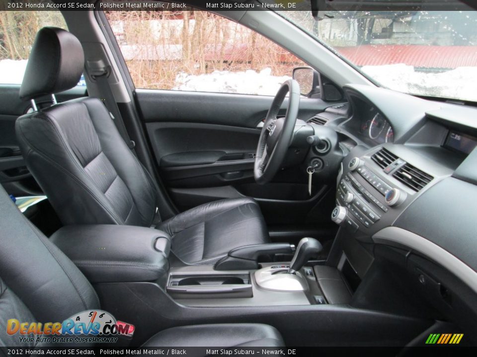 2012 Honda Accord SE Sedan Polished Metal Metallic / Black Photo #16