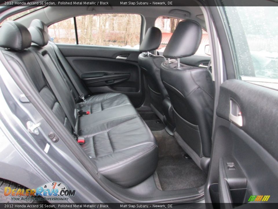 2012 Honda Accord SE Sedan Polished Metal Metallic / Black Photo #18