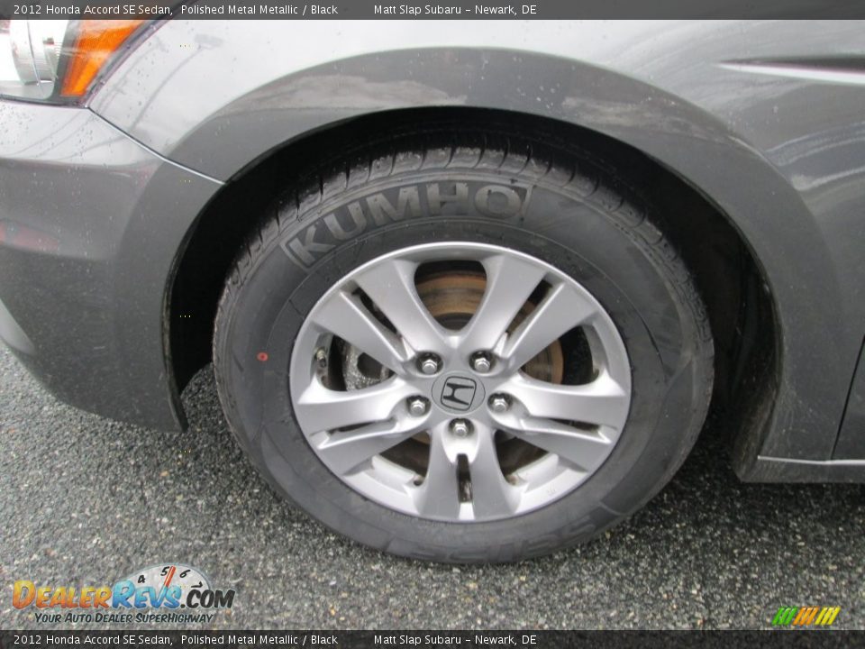 2012 Honda Accord SE Sedan Polished Metal Metallic / Black Photo #21