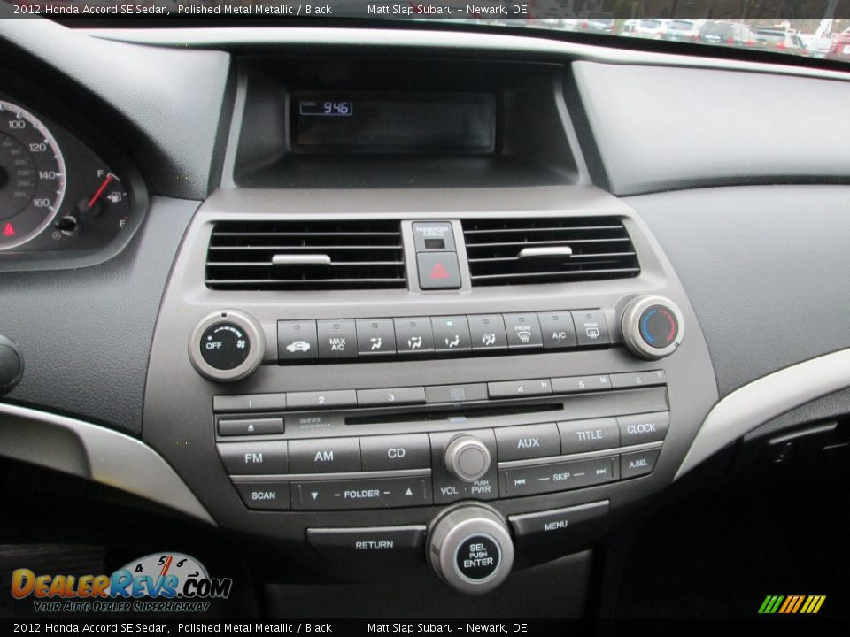 2012 Honda Accord SE Sedan Polished Metal Metallic / Black Photo #24