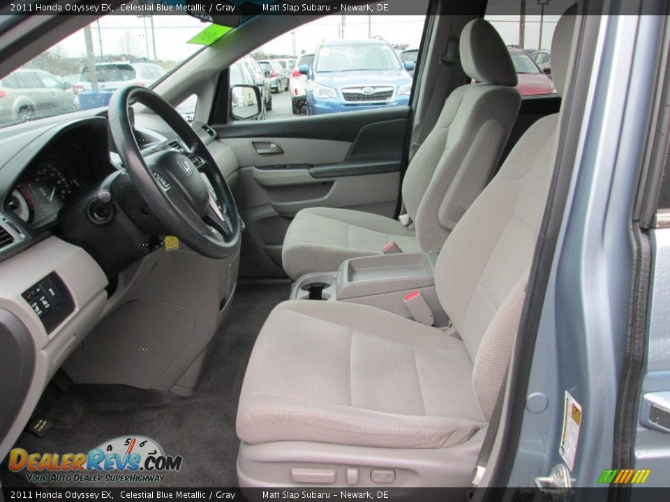 2011 Honda Odyssey EX Celestial Blue Metallic / Gray Photo #12
