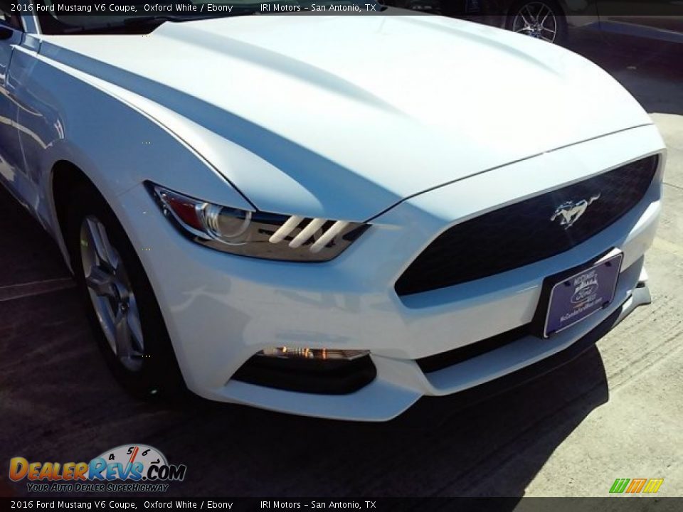 2016 Ford Mustang V6 Coupe Oxford White / Ebony Photo #3