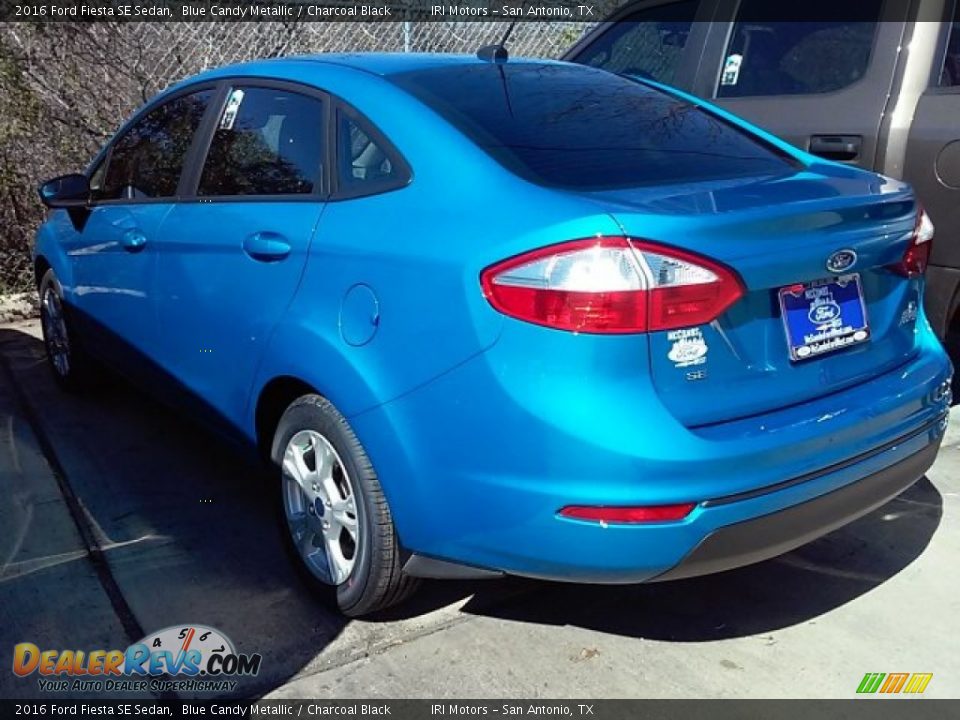2016 Ford Fiesta SE Sedan Blue Candy Metallic / Charcoal Black Photo #3