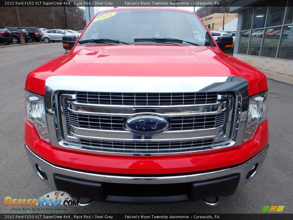 2013 Ford F150 XLT SuperCrew 4x4 Race Red / Steel Gray Photo #3