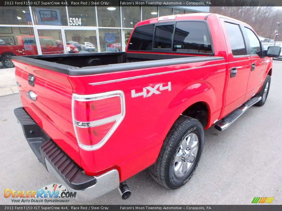 2013 Ford F150 XLT SuperCrew 4x4 Race Red / Steel Gray Photo #5