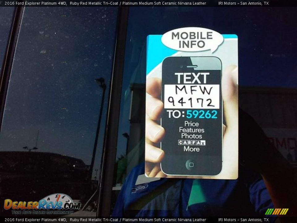 Dealer Info of 2016 Ford Explorer Platinum 4WD Photo #2