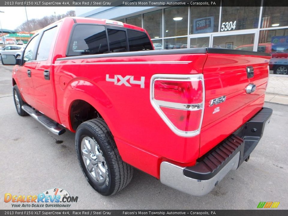 2013 Ford F150 XLT SuperCrew 4x4 Race Red / Steel Gray Photo #8