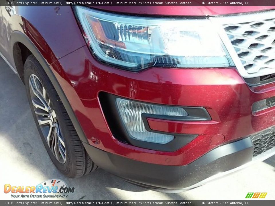 2016 Ford Explorer Platinum 4WD Ruby Red Metallic Tri-Coat / Platinum Medium Soft Ceramic Nirvana Leather Photo #6
