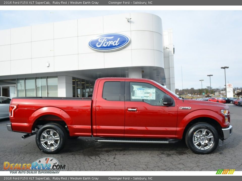 Ruby Red 2016 Ford F150 XLT SuperCab Photo #2