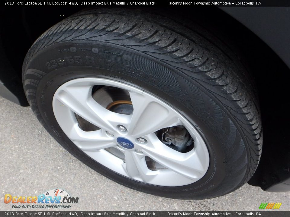 2013 Ford Escape SE 1.6L EcoBoost 4WD Deep Impact Blue Metallic / Charcoal Black Photo #4