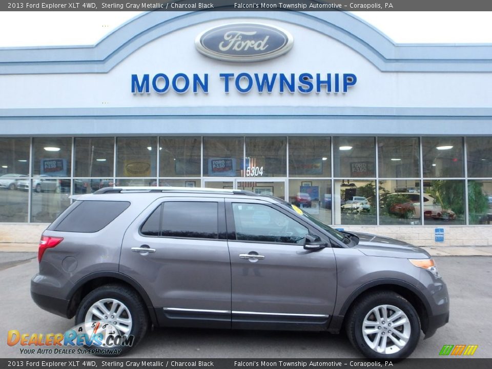 2013 Ford Explorer XLT 4WD Sterling Gray Metallic / Charcoal Black Photo #1