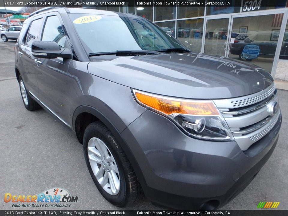 2013 Ford Explorer XLT 4WD Sterling Gray Metallic / Charcoal Black Photo #2