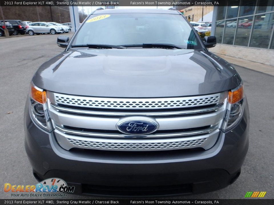 2013 Ford Explorer XLT 4WD Sterling Gray Metallic / Charcoal Black Photo #3