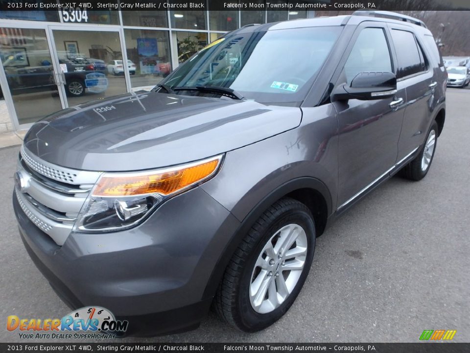 2013 Ford Explorer XLT 4WD Sterling Gray Metallic / Charcoal Black Photo #9