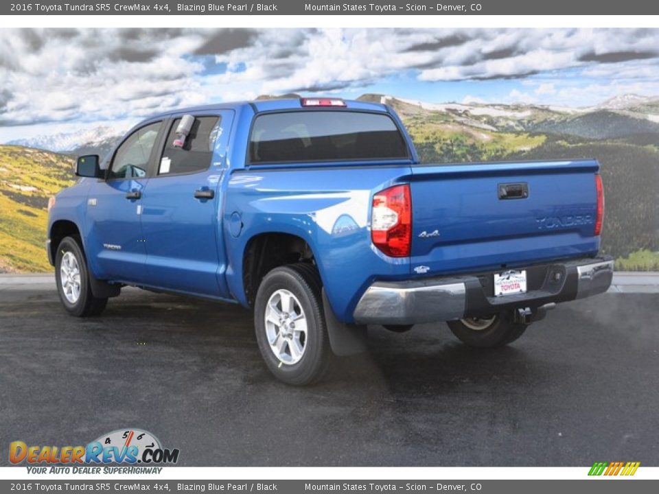 2016 Toyota Tundra SR5 CrewMax 4x4 Blazing Blue Pearl / Black Photo #3