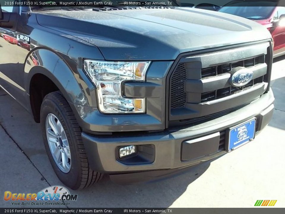 2016 Ford F150 XL SuperCab Magnetic / Medium Earth Gray Photo #3