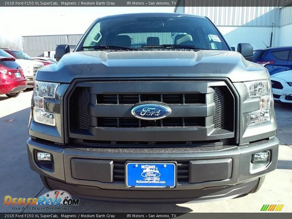 2016 Ford F150 XL SuperCab Magnetic / Medium Earth Gray Photo #7