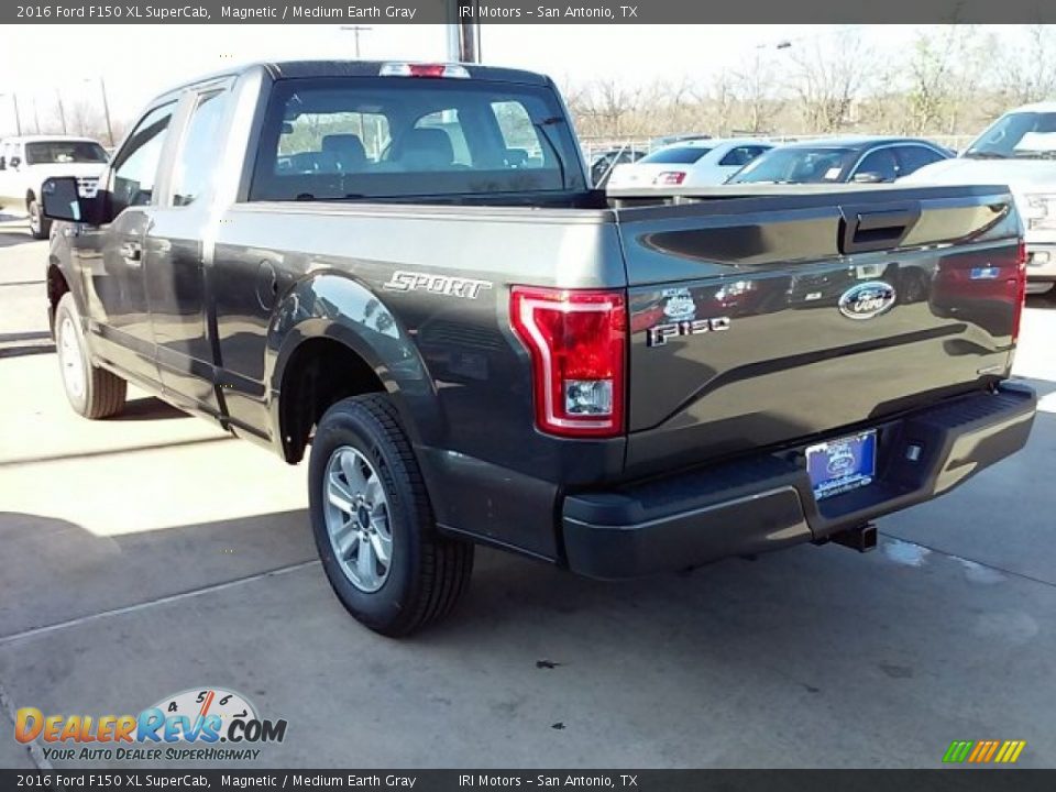 2016 Ford F150 XL SuperCab Magnetic / Medium Earth Gray Photo #11