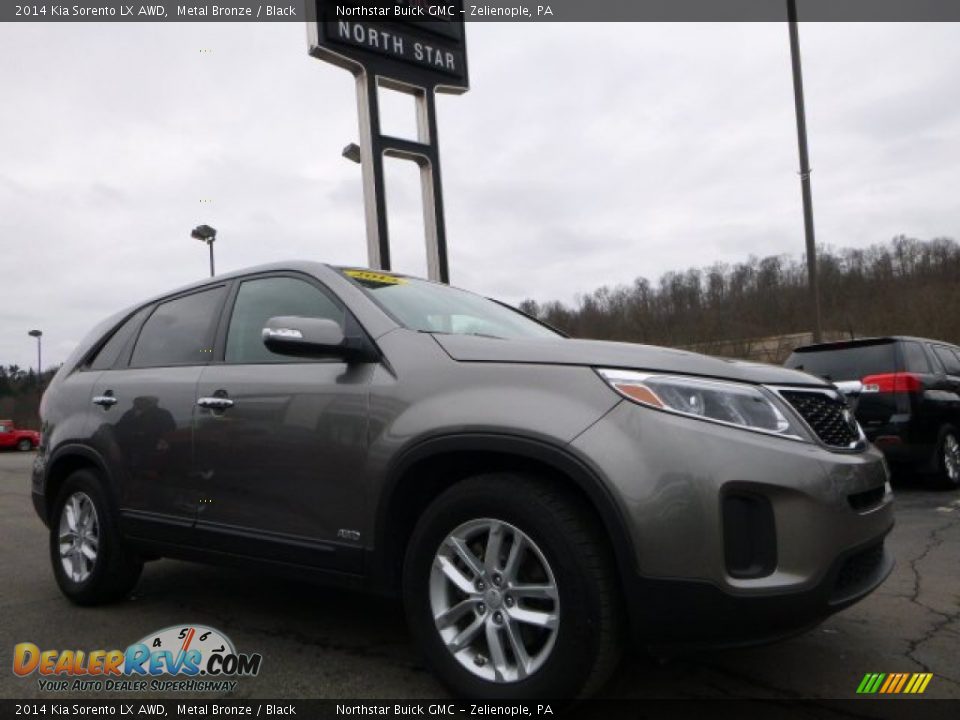 2014 Kia Sorento LX AWD Metal Bronze / Black Photo #15