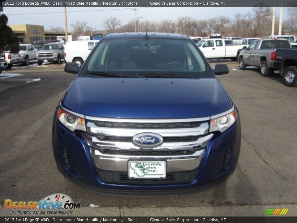 2013 Ford Edge SE AWD Deep Impact Blue Metallic / Medium Light Stone Photo #7