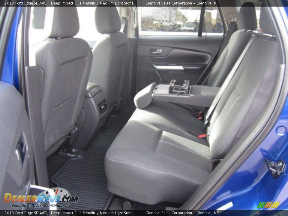 2013 Ford Edge SE AWD Deep Impact Blue Metallic / Medium Light Stone Photo #14