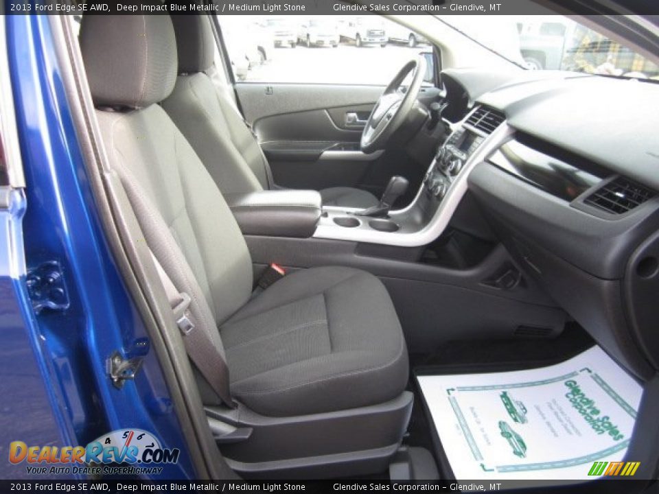 2013 Ford Edge SE AWD Deep Impact Blue Metallic / Medium Light Stone Photo #17