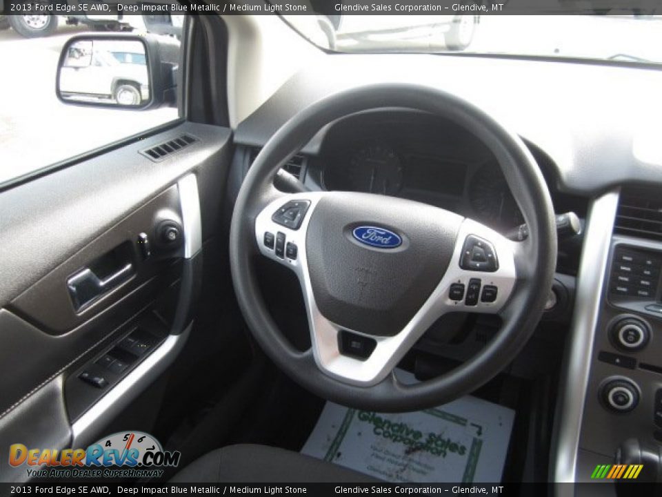 2013 Ford Edge SE AWD Deep Impact Blue Metallic / Medium Light Stone Photo #20