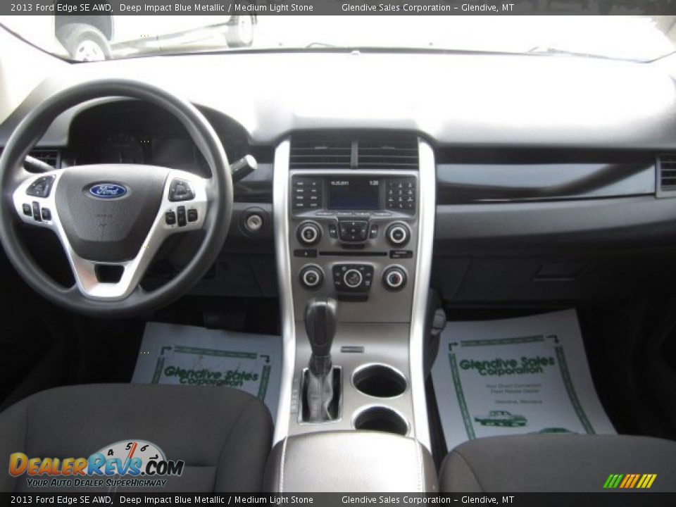 2013 Ford Edge SE AWD Deep Impact Blue Metallic / Medium Light Stone Photo #21