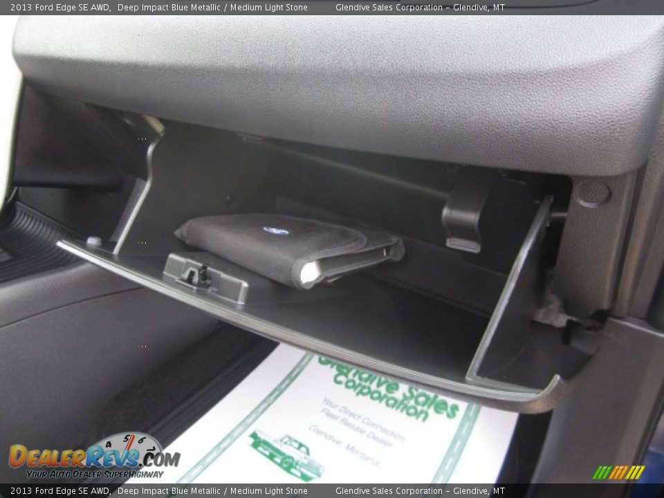 2013 Ford Edge SE AWD Deep Impact Blue Metallic / Medium Light Stone Photo #25