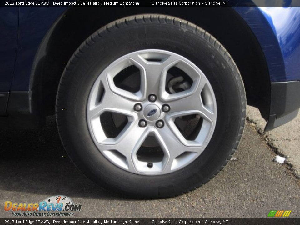 2013 Ford Edge SE AWD Deep Impact Blue Metallic / Medium Light Stone Photo #26