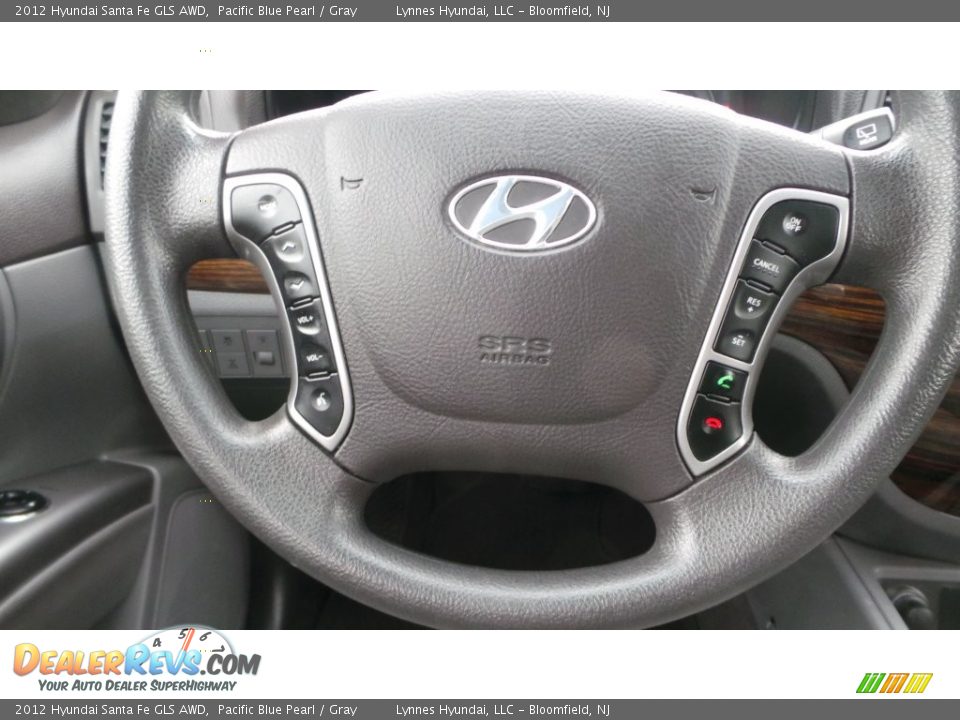 2012 Hyundai Santa Fe GLS AWD Pacific Blue Pearl / Gray Photo #13