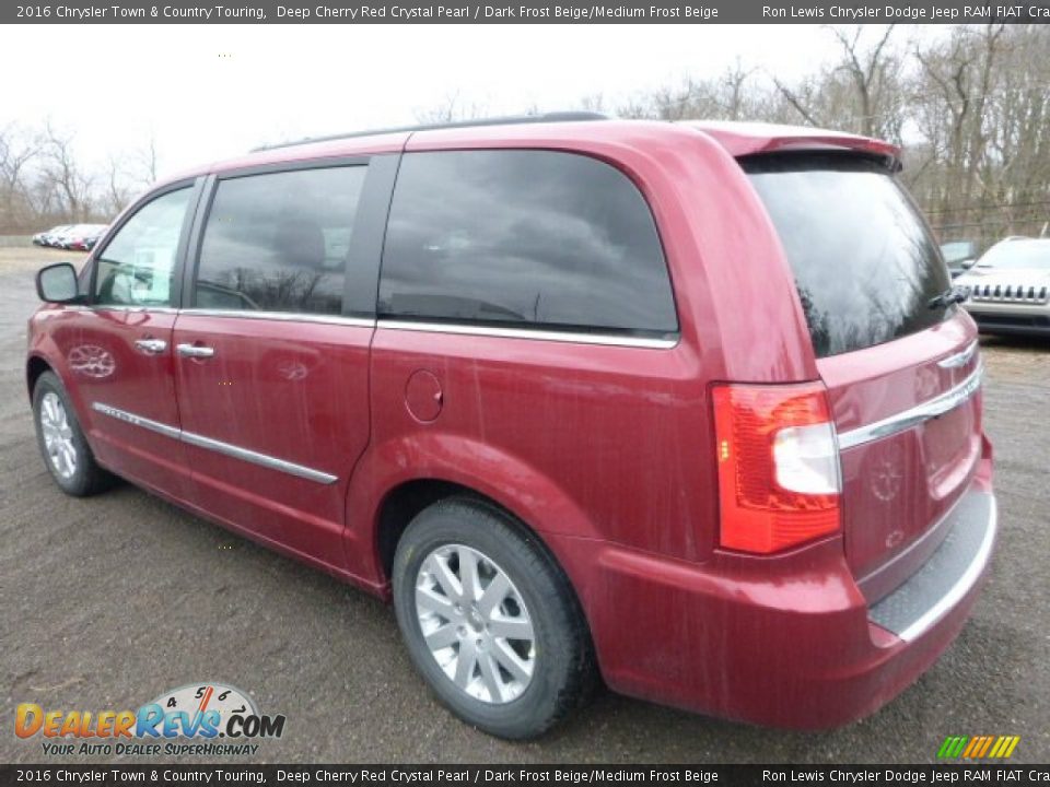2016 Chrysler Town & Country Touring Deep Cherry Red Crystal Pearl / Dark Frost Beige/Medium Frost Beige Photo #7