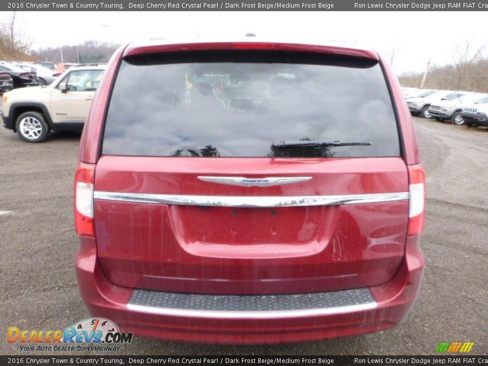 2016 Chrysler Town & Country Touring Deep Cherry Red Crystal Pearl / Dark Frost Beige/Medium Frost Beige Photo #8