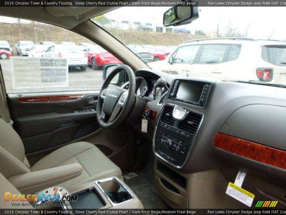 2016 Chrysler Town & Country Touring Deep Cherry Red Crystal Pearl / Dark Frost Beige/Medium Frost Beige Photo #11