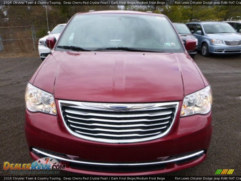 2016 Chrysler Town & Country Touring Deep Cherry Red Crystal Pearl / Dark Frost Beige/Medium Frost Beige Photo #13
