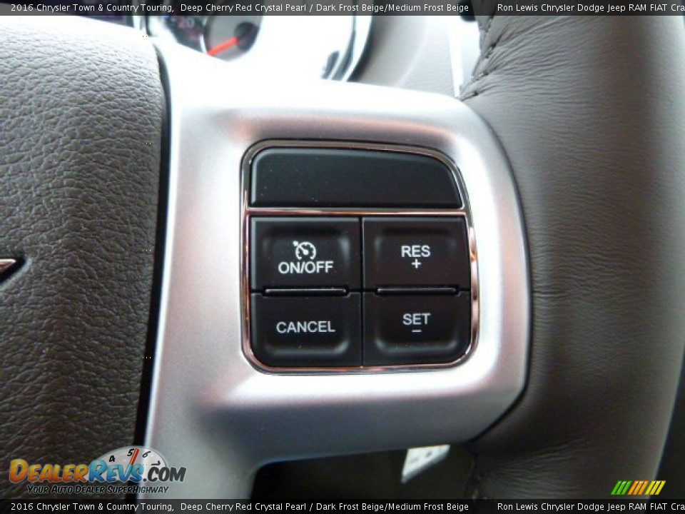2016 Chrysler Town & Country Touring Deep Cherry Red Crystal Pearl / Dark Frost Beige/Medium Frost Beige Photo #23