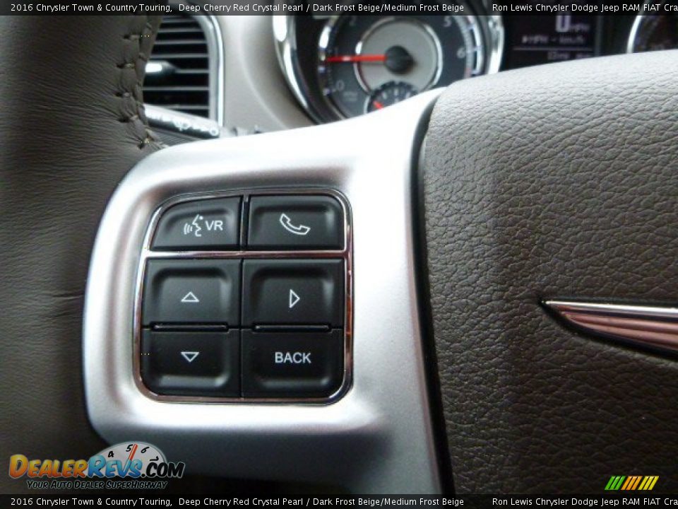 2016 Chrysler Town & Country Touring Deep Cherry Red Crystal Pearl / Dark Frost Beige/Medium Frost Beige Photo #24