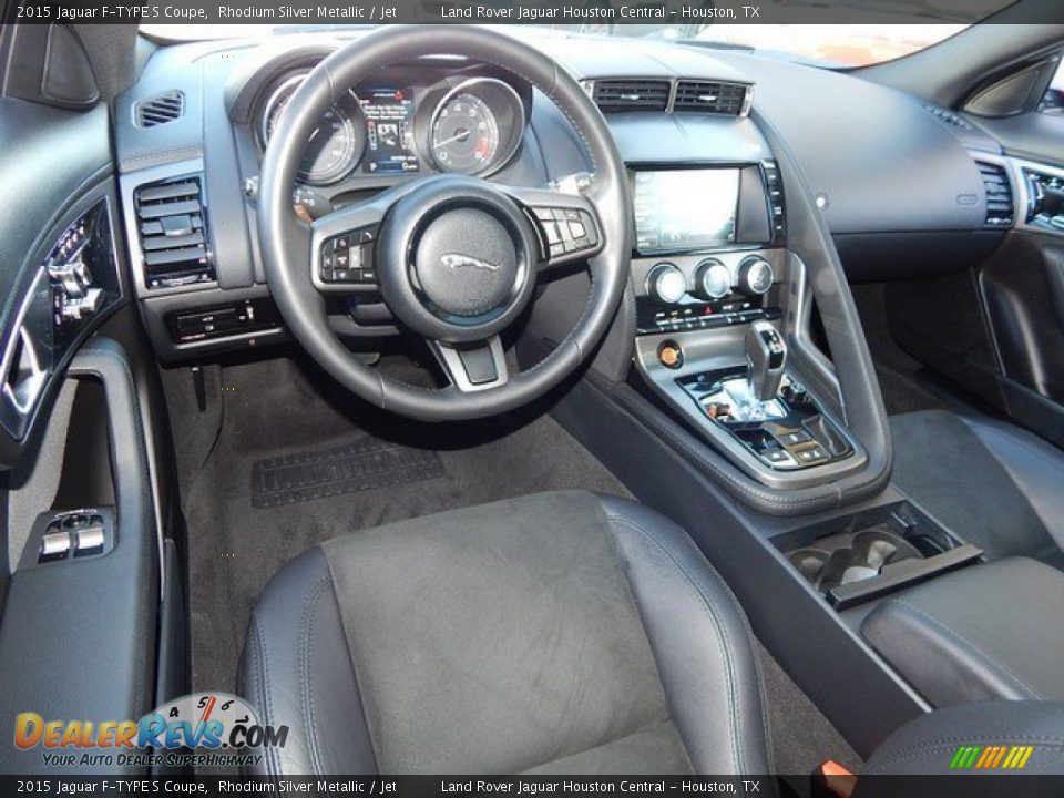 Jet Interior - 2015 Jaguar F-TYPE S Coupe Photo #4