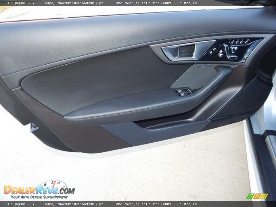 2015 Jaguar F-TYPE S Coupe Rhodium Silver Metallic / Jet Photo #20